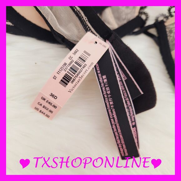 💗👙Victoria's Secret VERY SEXY unlined plunge racerback bra 👙💗NWT - Picture 8 of 9